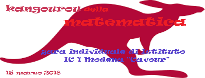 Giovedì 15 marzo 2018 si terrà alle Cavour la competizione matematica individuale Kangourou