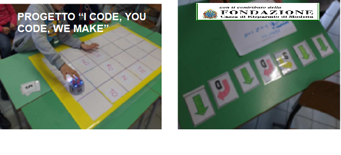 PROGETTO “I CODE, YOU CODE, WE MAKE” Scuola Ciro Menotti con il contributo della Fondazione Cassa di Risparmio