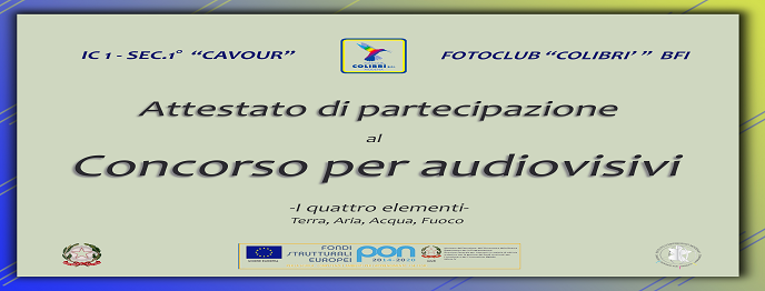 CONCORSO AUDIOVISIVI SEC.1° “CAVOUR”