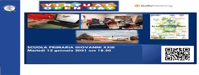 Virtual Open day Scuola primaria Giovanni XXIII 12 Gennaio 2021