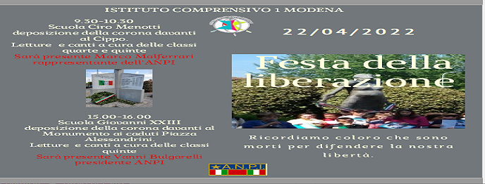Festa della Liberazione 22 Aprile 2022