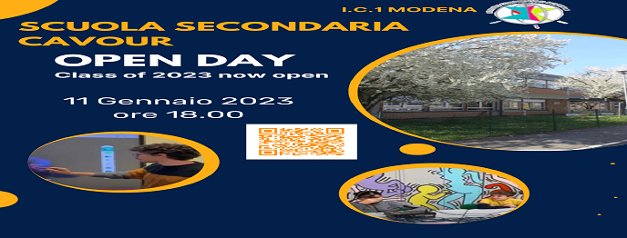 Open day Scuola Secondaria Cavour 11 Gennaio ore 18.00